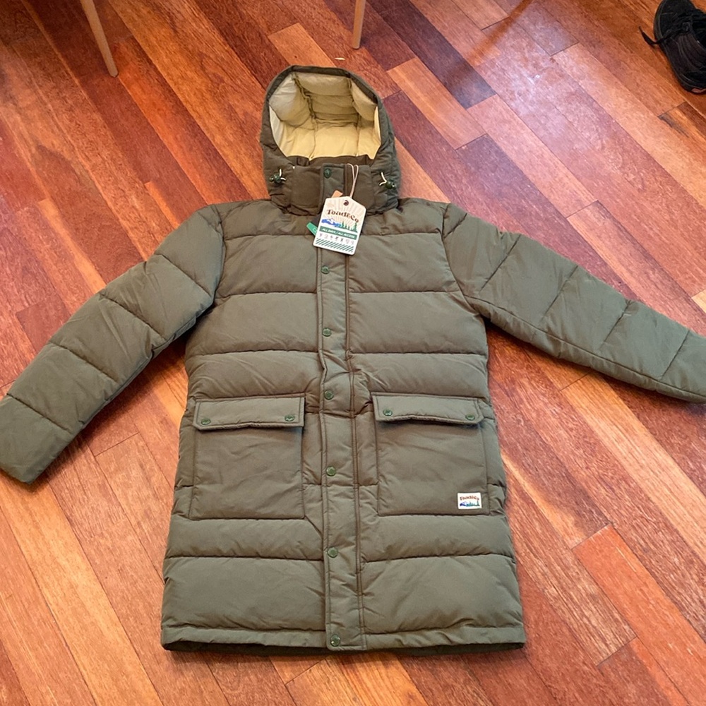 Toad&Co Forest Green Hooded Puffer Coat